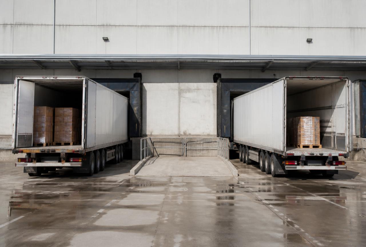 Buy-versus-transfer comparison using stock, freight cost, and delivery time