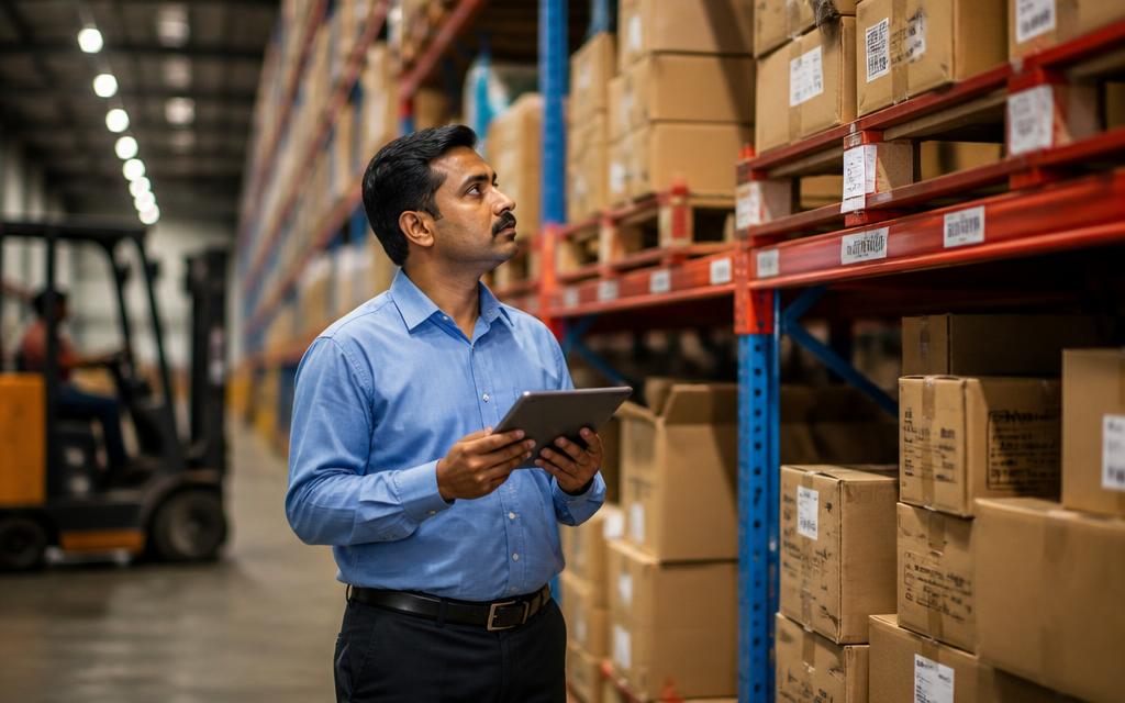 Inventory optimization software comparing stock across warehouses