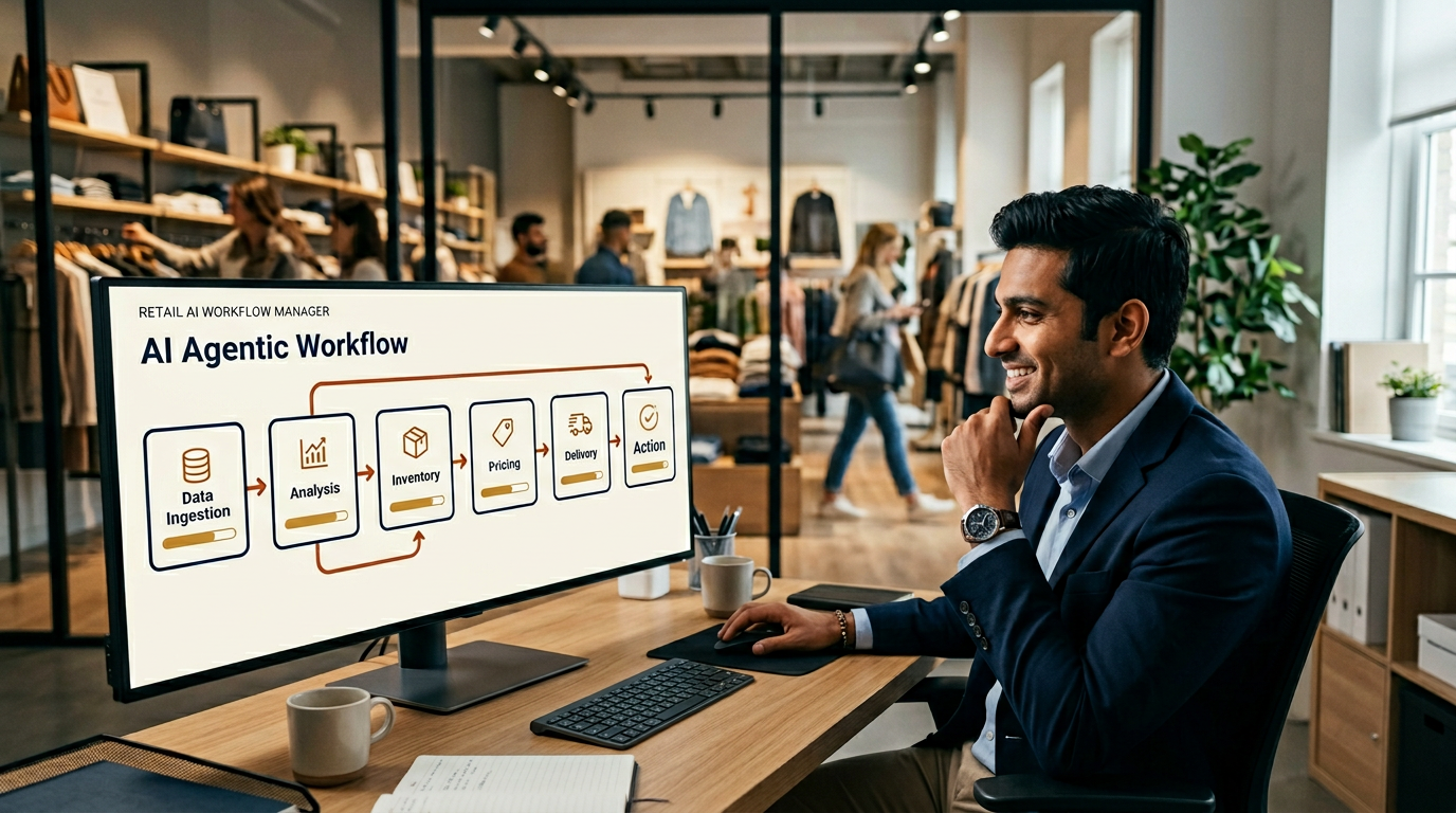 Retail analytics solutions dashboard for inventory, pricing, customers, marketing, and sales
